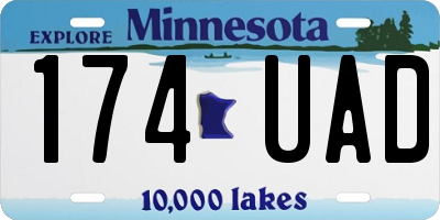 MN license plate 174UAD