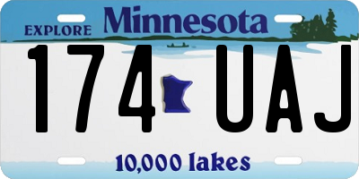MN license plate 174UAJ