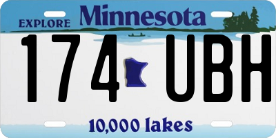 MN license plate 174UBH