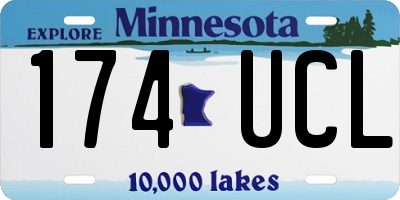 MN license plate 174UCL