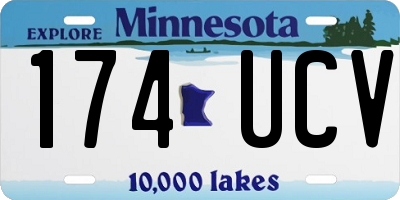 MN license plate 174UCV