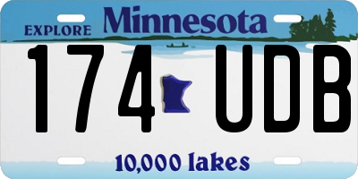 MN license plate 174UDB