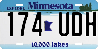 MN license plate 174UDH