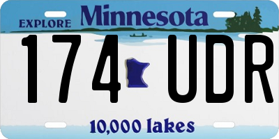 MN license plate 174UDR