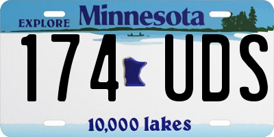 MN license plate 174UDS