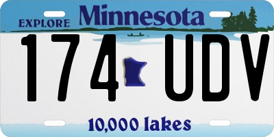 MN license plate 174UDV