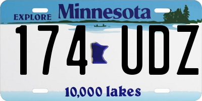 MN license plate 174UDZ