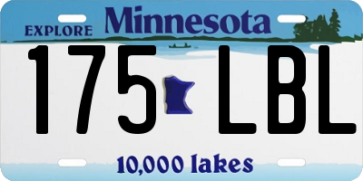 MN license plate 175LBL