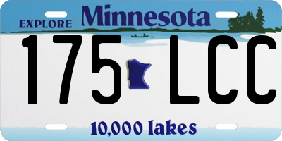 MN license plate 175LCC