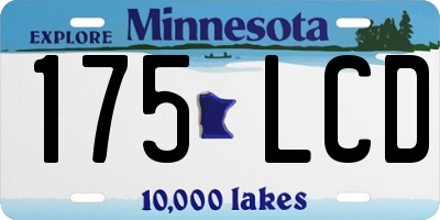MN license plate 175LCD