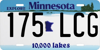 MN license plate 175LCG
