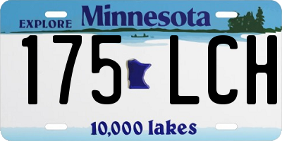 MN license plate 175LCH