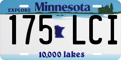 MN license plate 175LCI