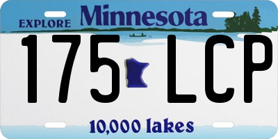 MN license plate 175LCP