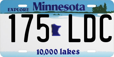 MN license plate 175LDC