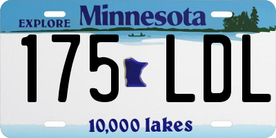 MN license plate 175LDL