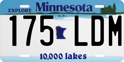 MN license plate 175LDM