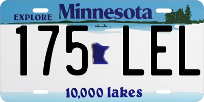 MN license plate 175LEL