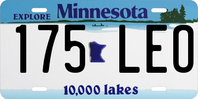 MN license plate 175LEO