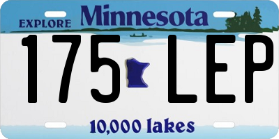 MN license plate 175LEP