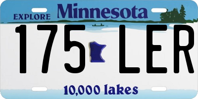 MN license plate 175LER