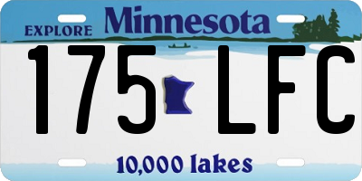 MN license plate 175LFC