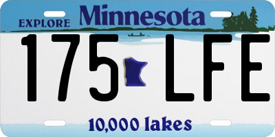MN license plate 175LFE