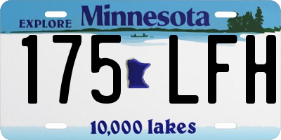 MN license plate 175LFH