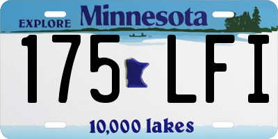 MN license plate 175LFI