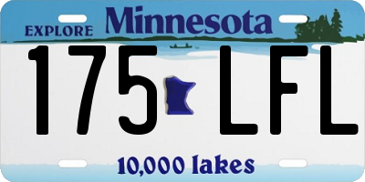 MN license plate 175LFL