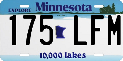 MN license plate 175LFM