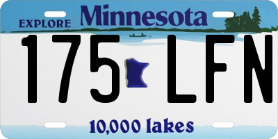MN license plate 175LFN