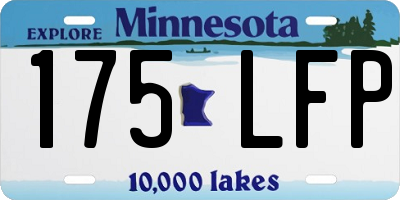 MN license plate 175LFP