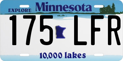 MN license plate 175LFR