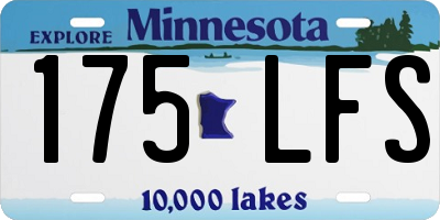 MN license plate 175LFS