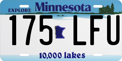 MN license plate 175LFU
