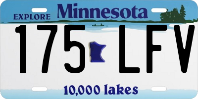 MN license plate 175LFV