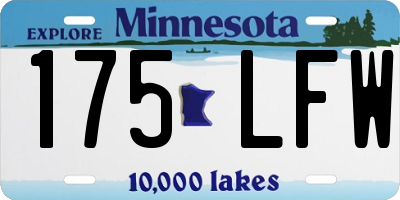 MN license plate 175LFW