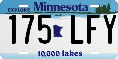 MN license plate 175LFY