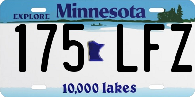 MN license plate 175LFZ