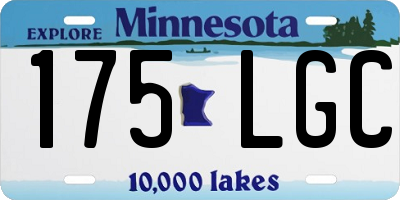 MN license plate 175LGC