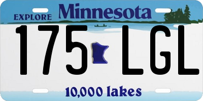 MN license plate 175LGL