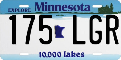 MN license plate 175LGR