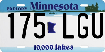 MN license plate 175LGU