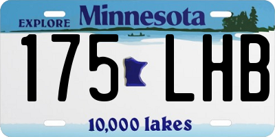 MN license plate 175LHB