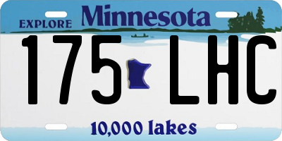 MN license plate 175LHC