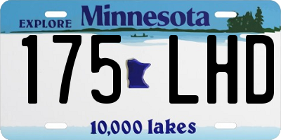 MN license plate 175LHD