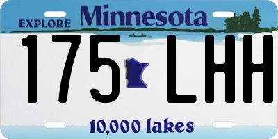 MN license plate 175LHH