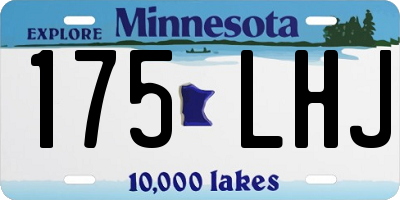 MN license plate 175LHJ
