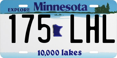 MN license plate 175LHL